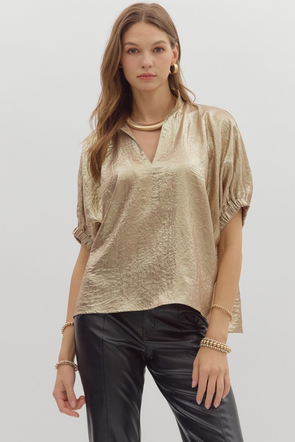 Mattie Metallic Top G