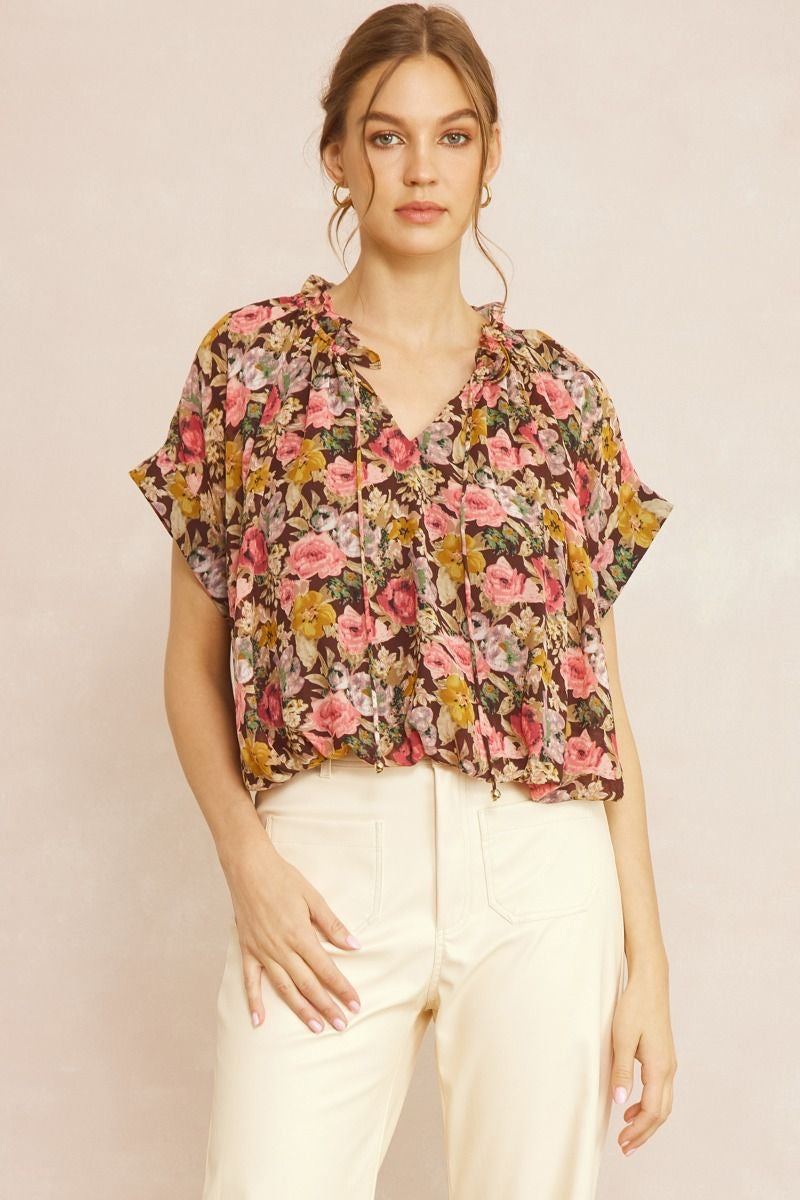 Fannie Floral Print Top