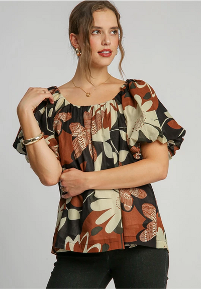 Fran Puffed Sleeve Top