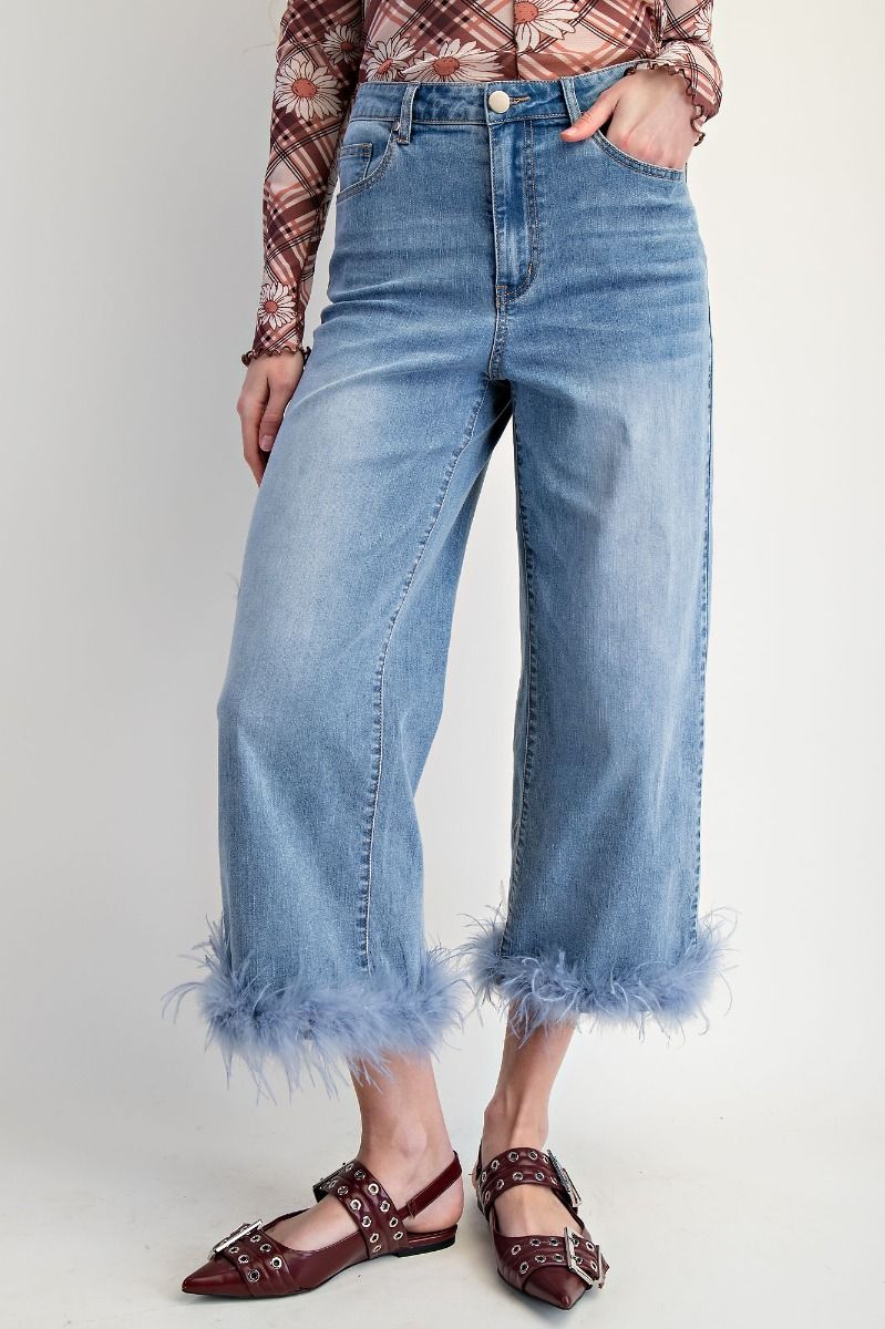Fannie Fur Trimmed Pants