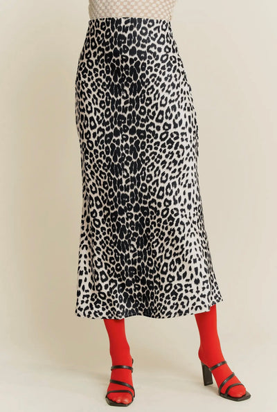 Linda Leopard Maxi Skirt