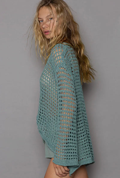 Peony Open Weave Sweater