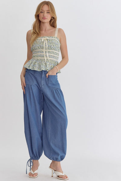 Tiff Dark Wash Wide Leg