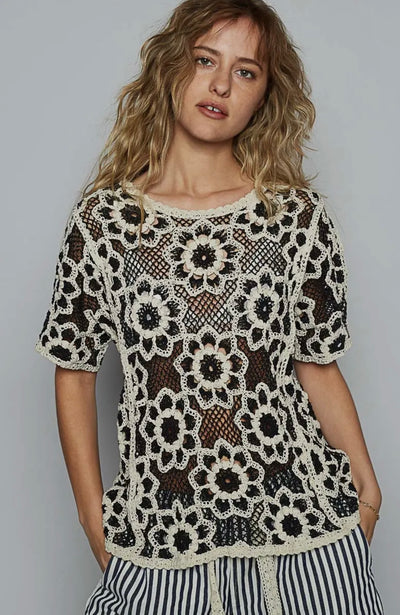 Shellie Crocheted Top
