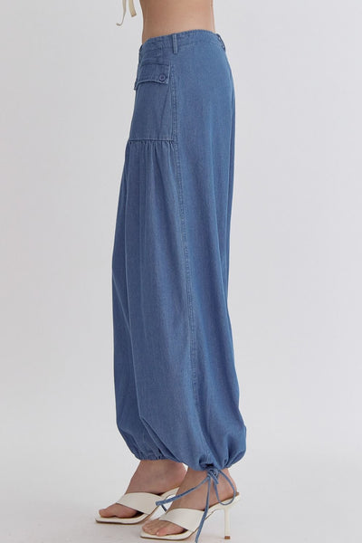 Tiff Dark Wash Wide Leg