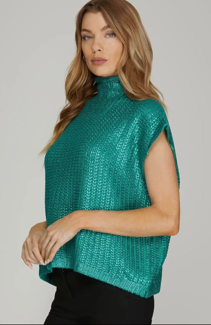 Gabby Foil Top Emerald