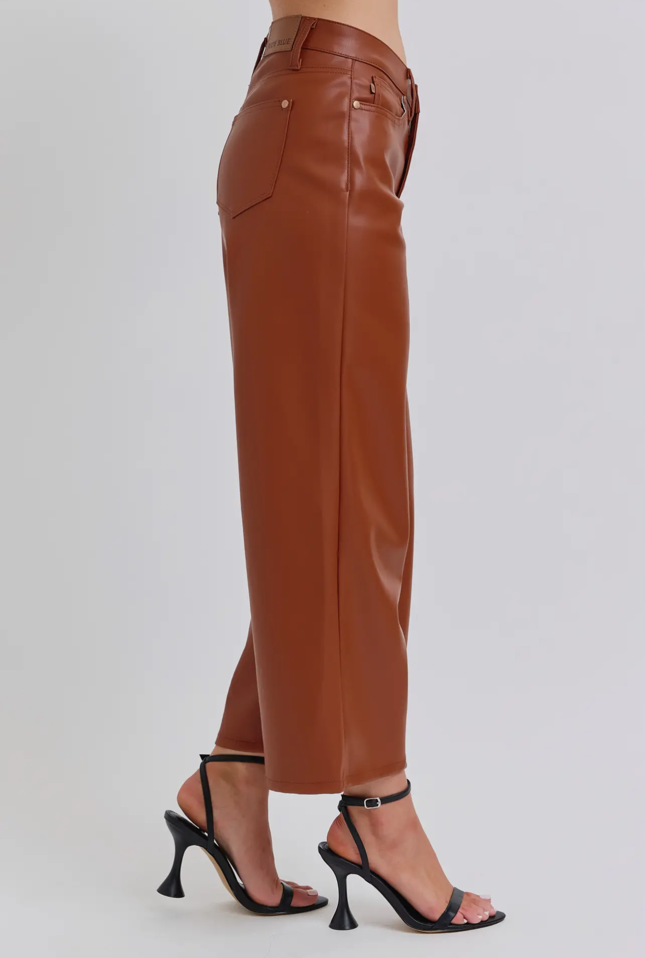 Judy Blue Faux Leather Wide Leg