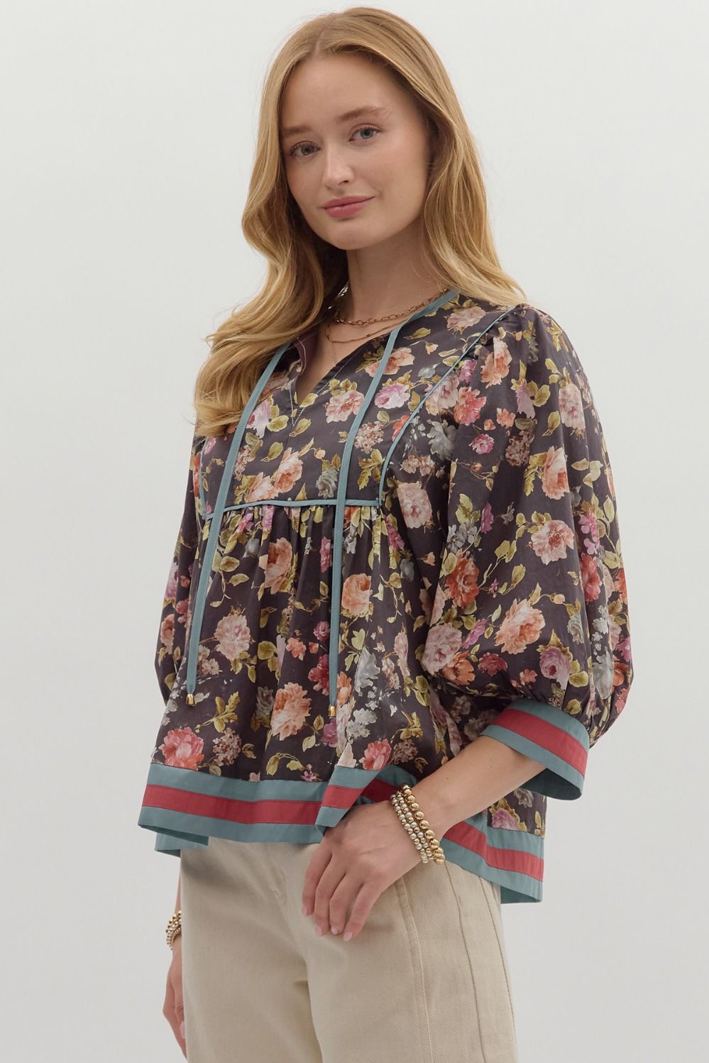 Sasha Floral Print Top B