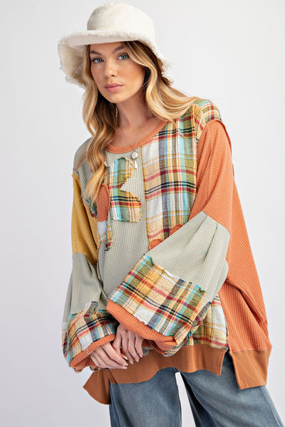 Patricia Plaid Pullover