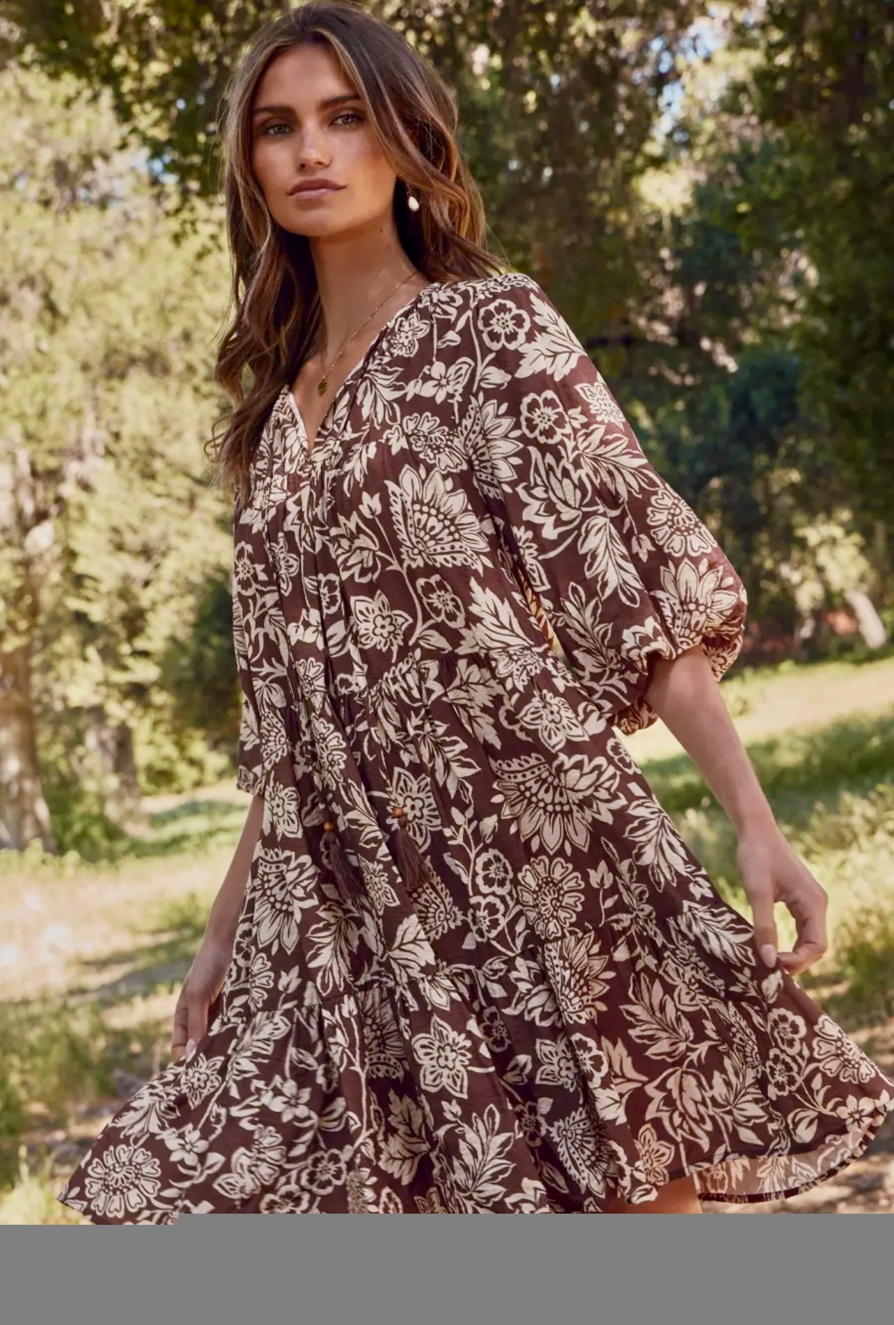 Skylar Floral Boho Dress in