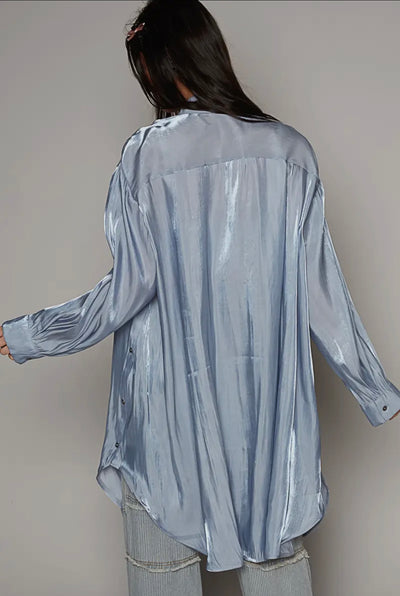 Sharee Shiny Oversized Top