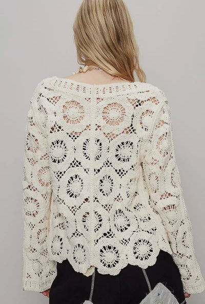 Carson Crocheted Cardigan