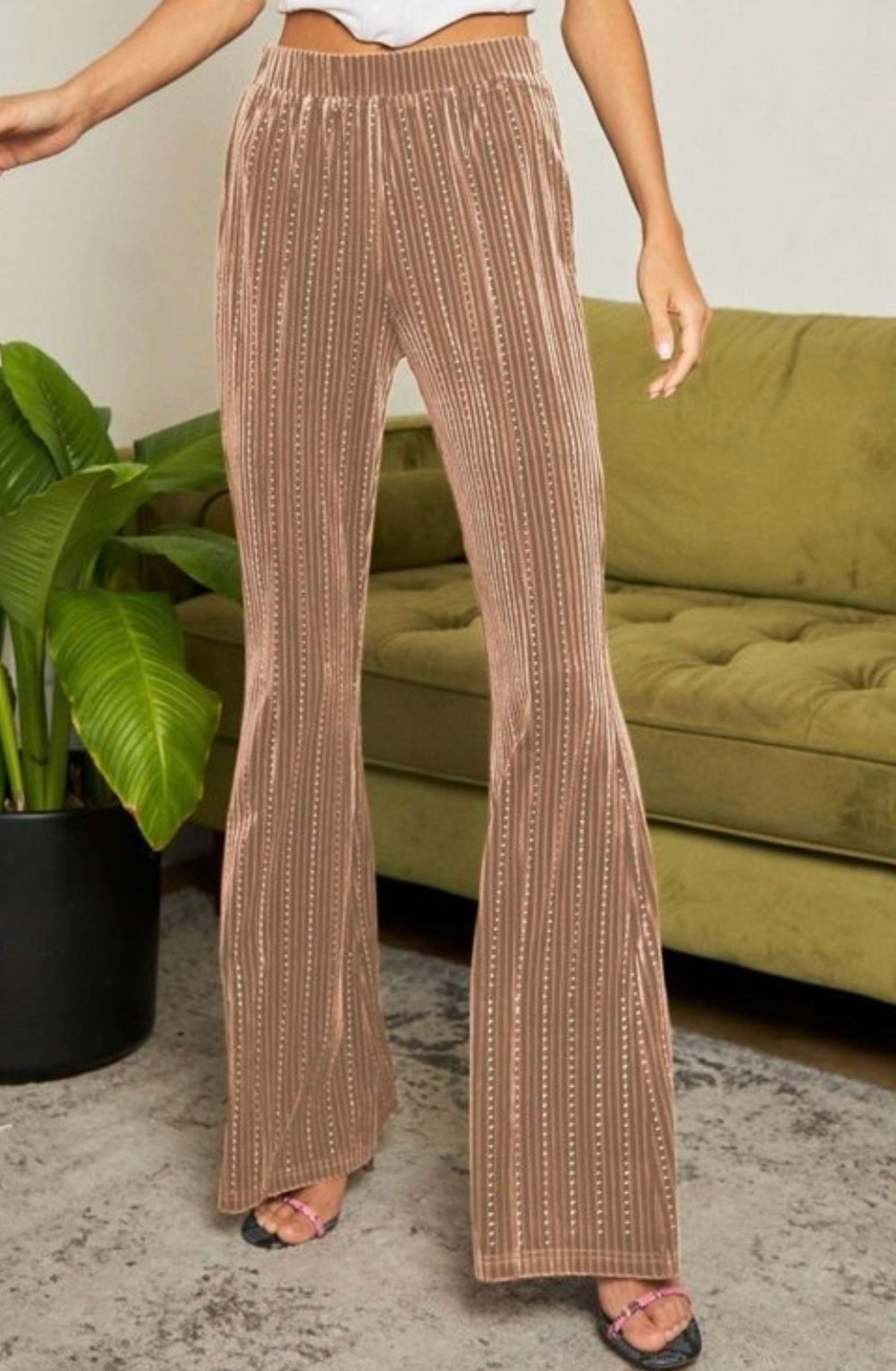 Champagne Retro Style Flares