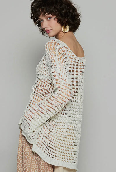 Peony Open Weave Sweater