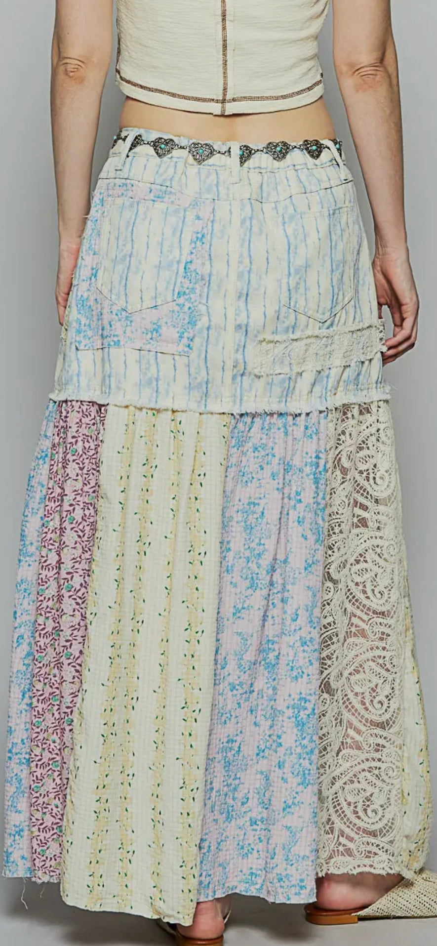 Zoe Vintage Maxi Skirt