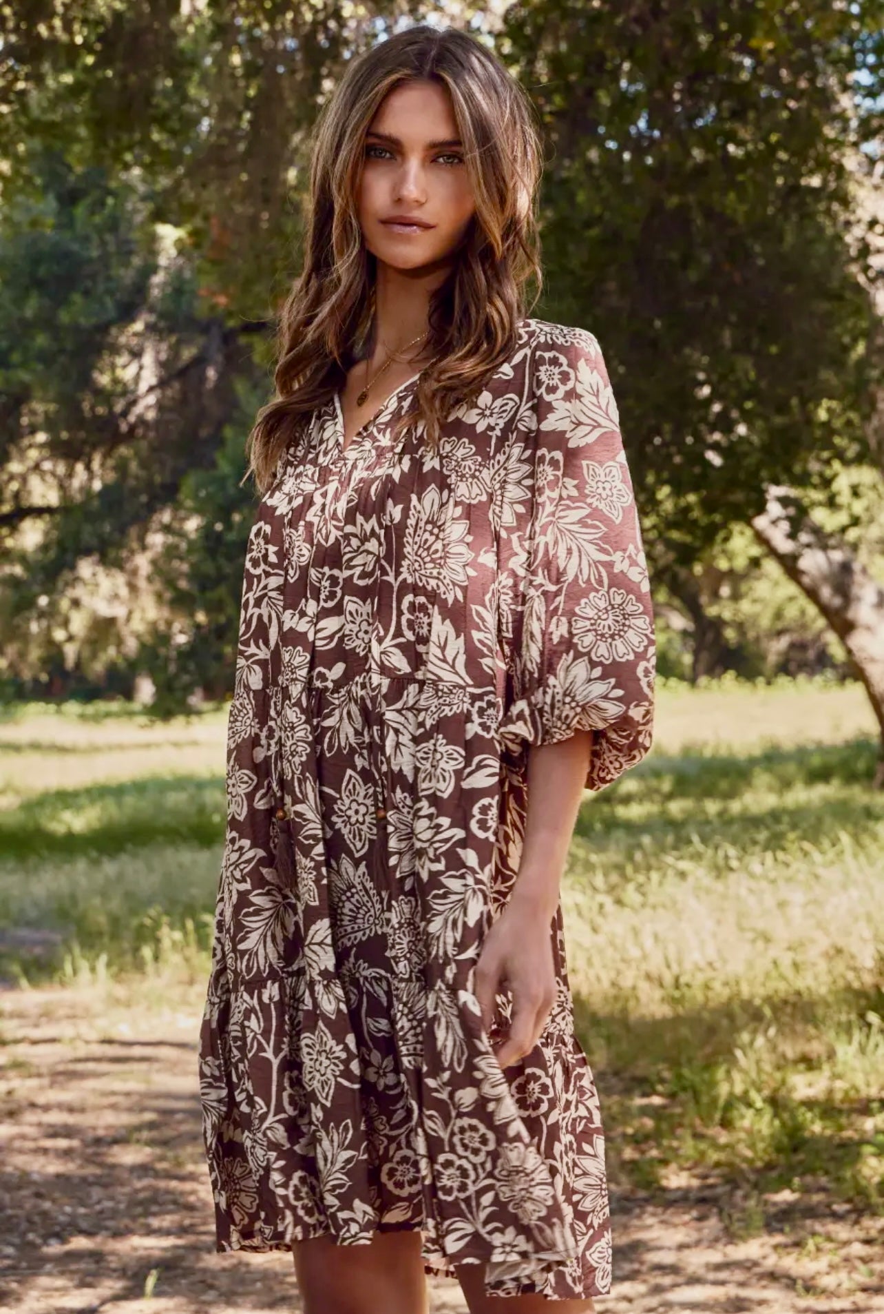 Skylar Floral Boho Dress in