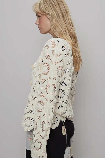 Carson Crocheted Cardigan