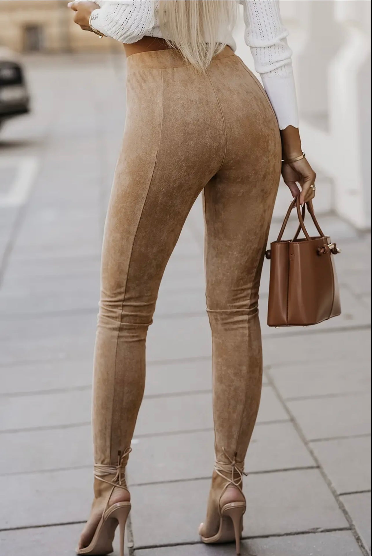 Solie Stretch Suede Pants