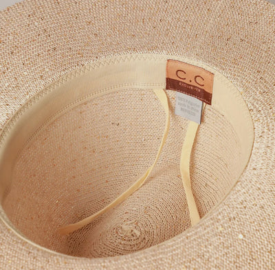 Blush Woven Panama Hat