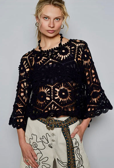 Cheri Crocheted Top