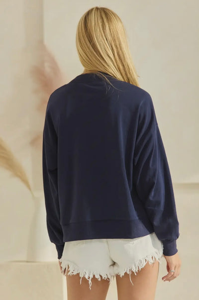 Comfy Patched Pullover