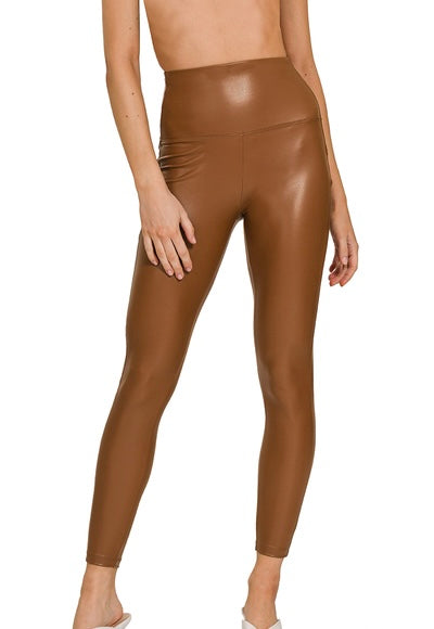 Trinity Vegan Leather Leggings