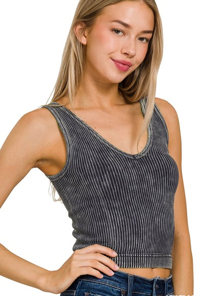 Rorie Mineral Washed Ribbed Top