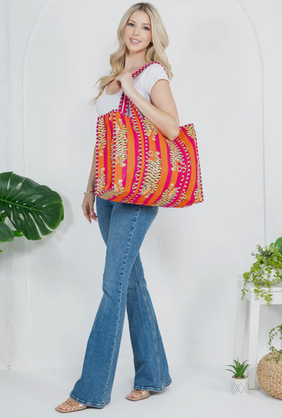 Hand Crafted Tote Bag O