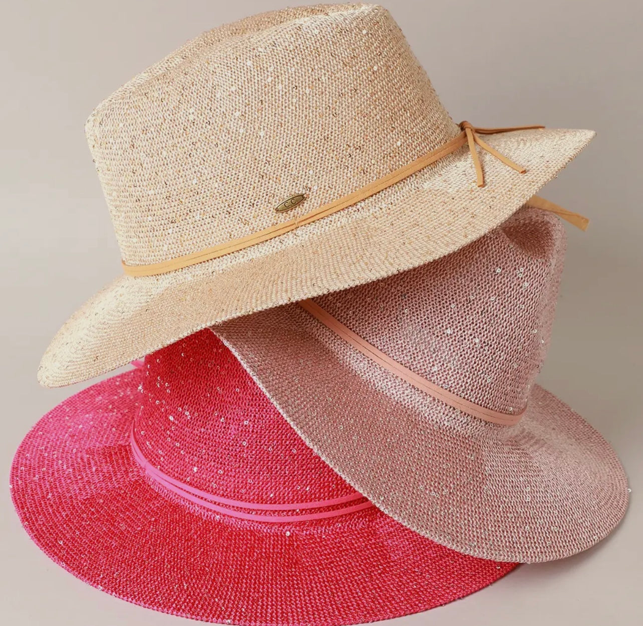 Blush Woven Panama Hat