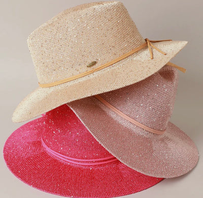 Blush Woven Panama Hat