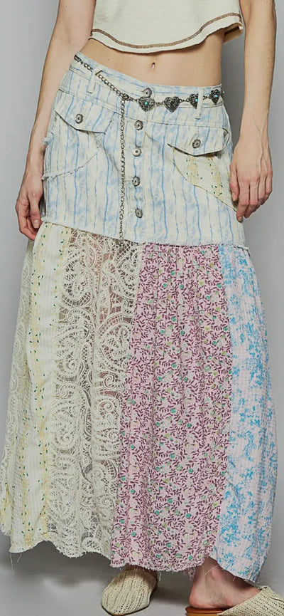 Zoe Vintage Maxi Skirt