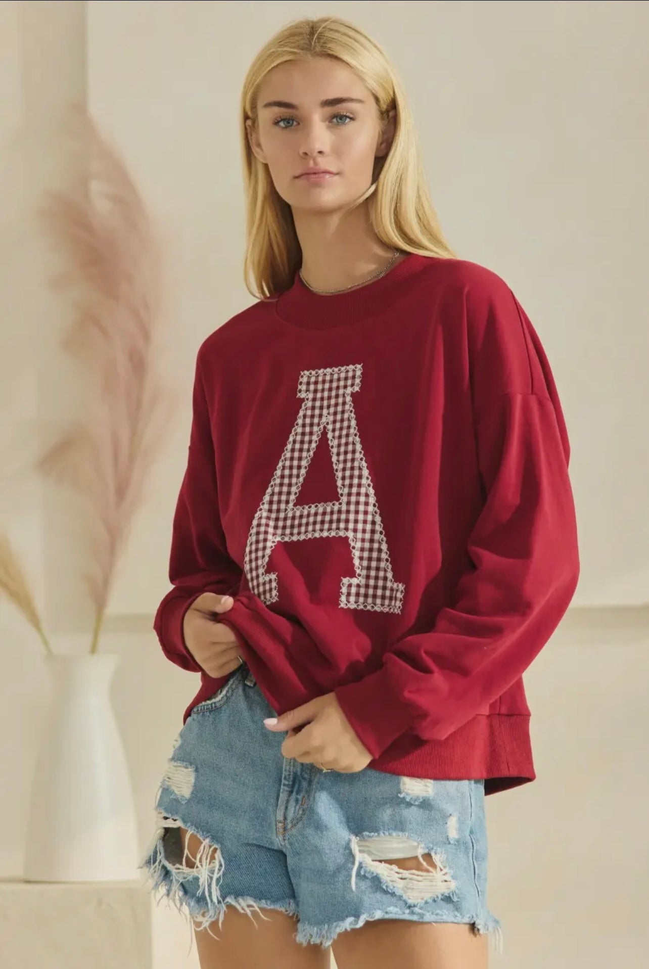 Comfy Patched Pullover