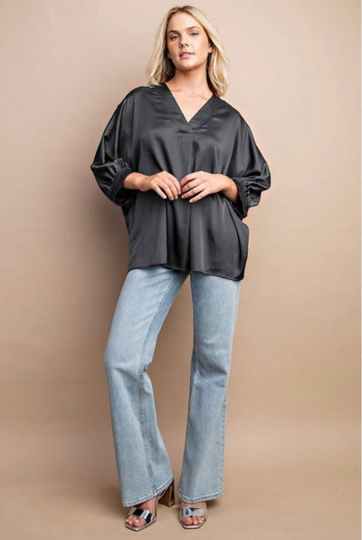 Sisaleigh Satin Top