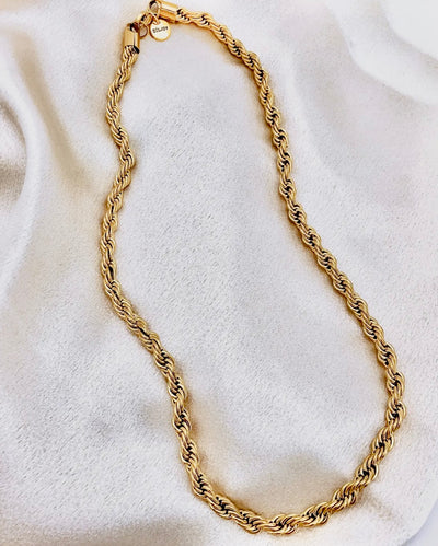 Sloane Rope Gold Chain Necklace