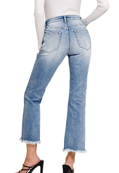 Hailey Cropped Straight Jeans