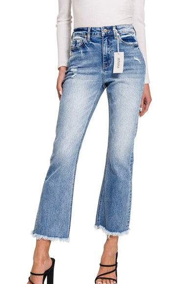 Hailey Cropped Straight Jeans