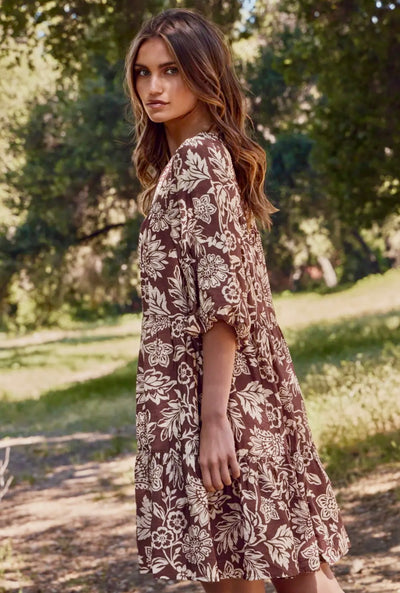 Skylar Floral Boho Dress in