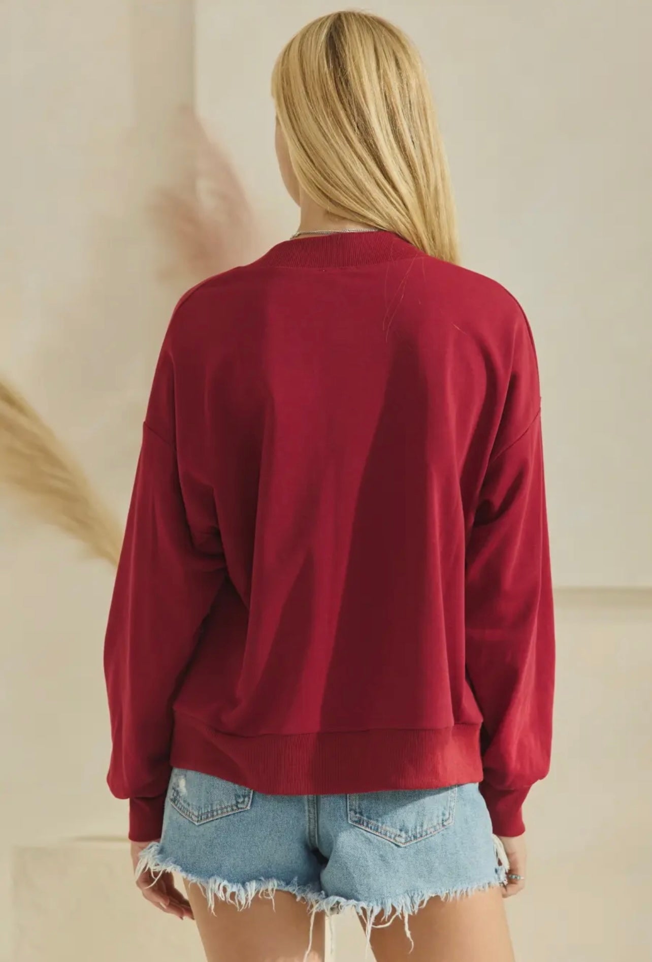 Comfy Patched Pullover