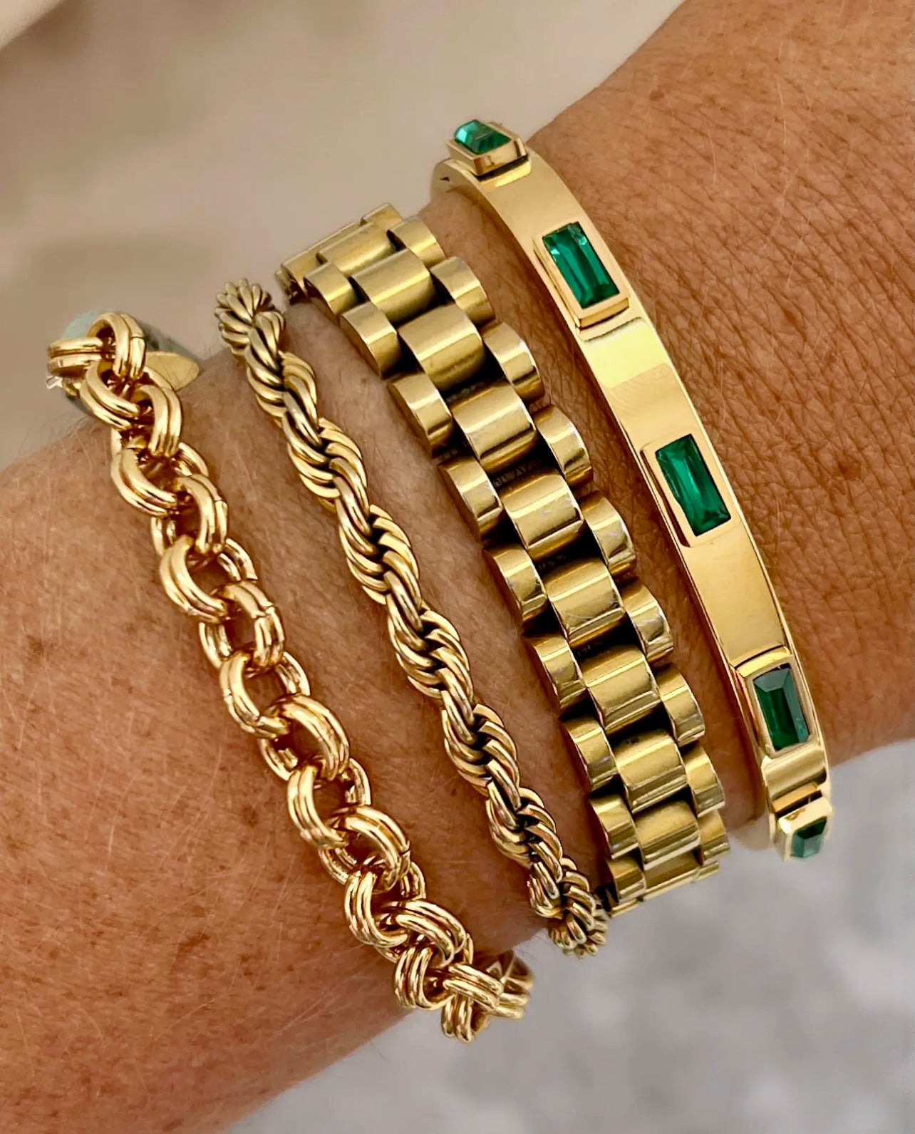 Belinda Gold Jewel Bracelet