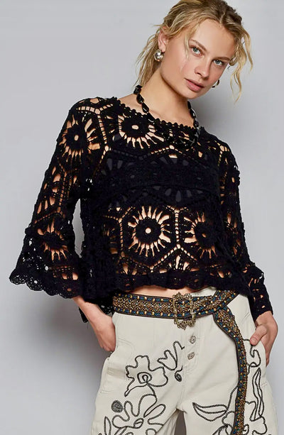 Cheri Crocheted Top