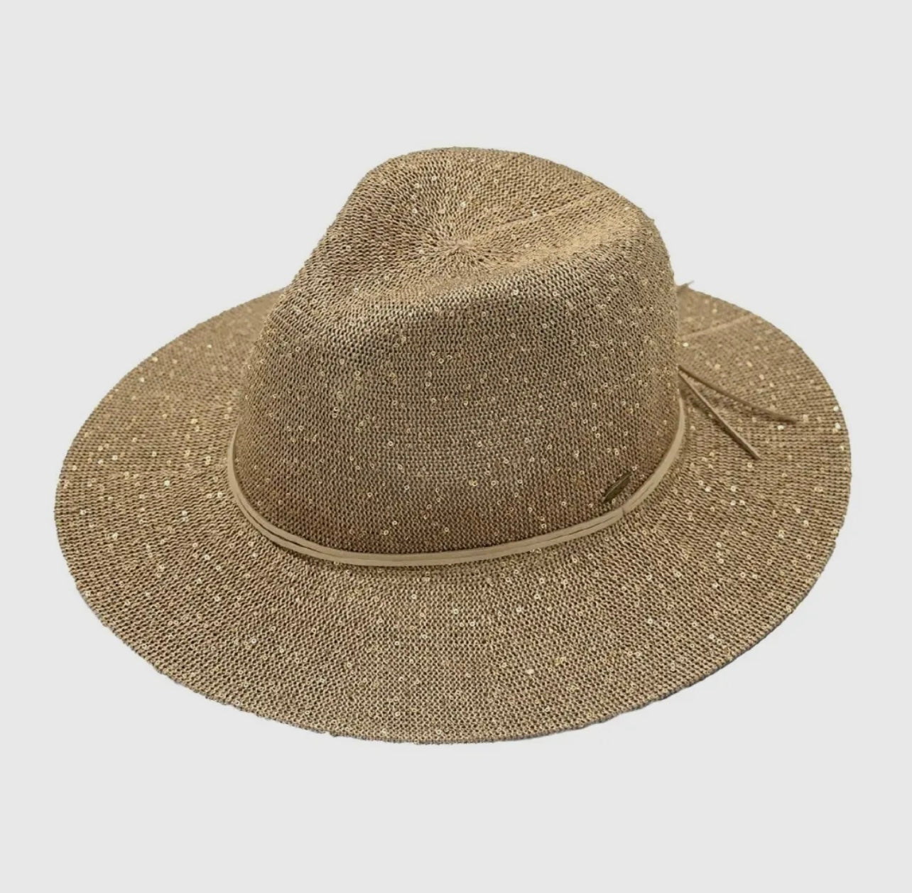 Gold Woven Panama Hat