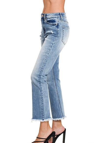 Hailey Cropped Straight Jeans