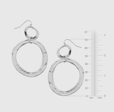 Double Hoop Earrings by Susan Shaw