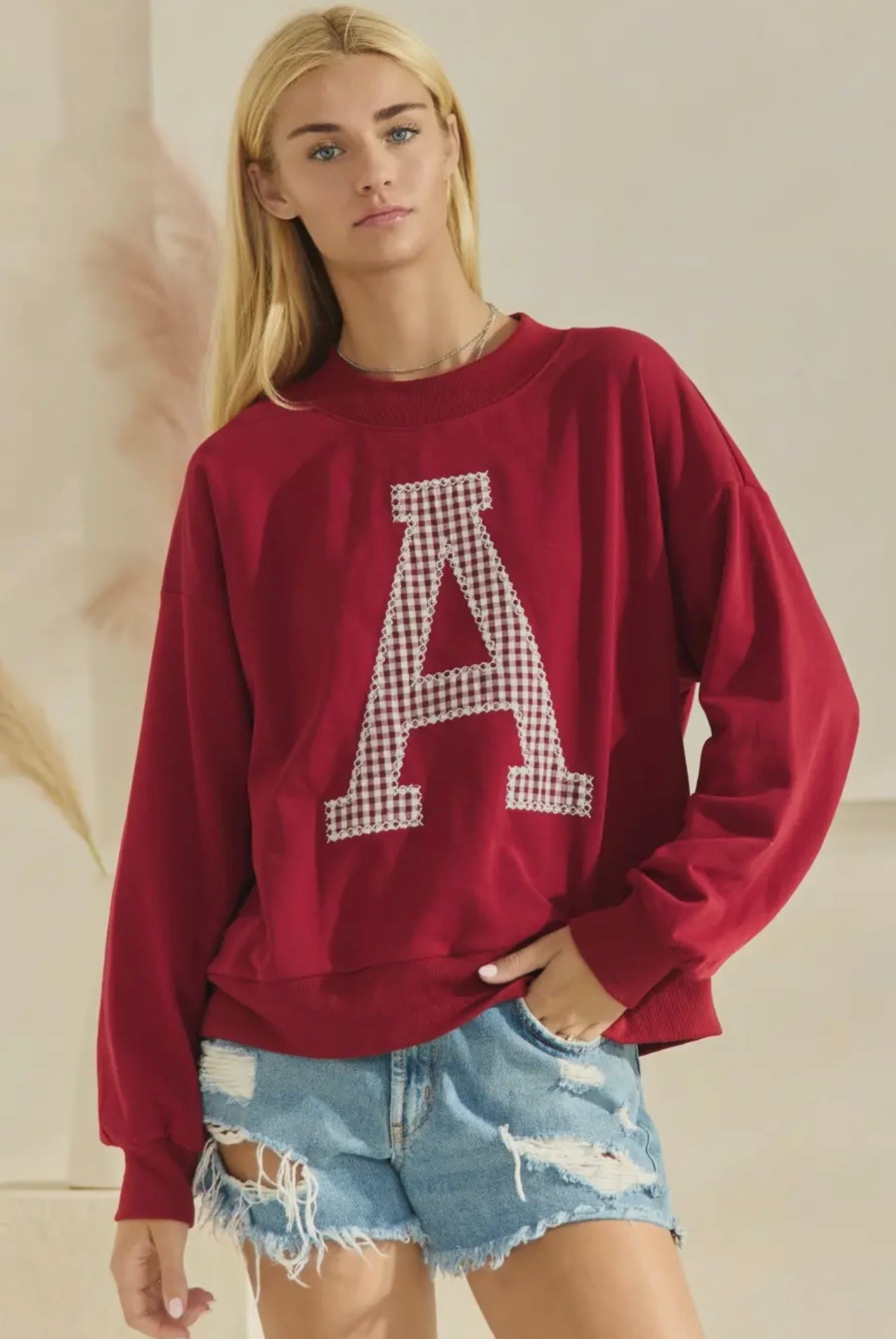 Comfy Patched Pullover