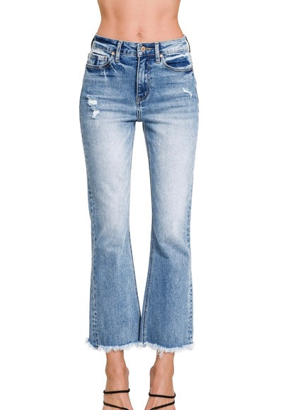 Hailey Cropped Straight Jeans