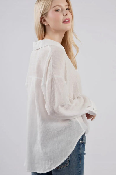 Emmie Woven Textured Blouse