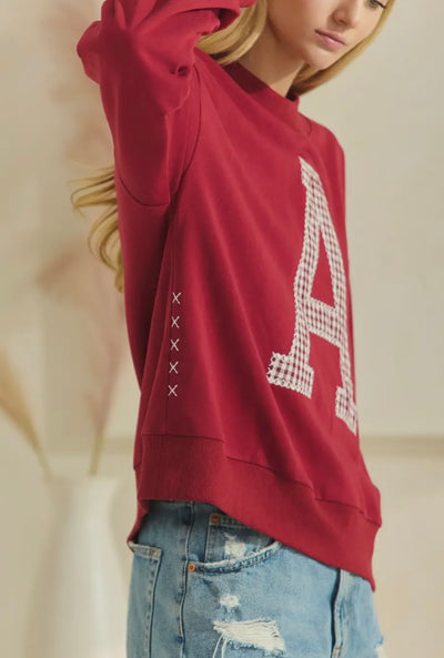 Comfy Patched Pullover