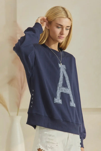 Comfy Patched Pullover