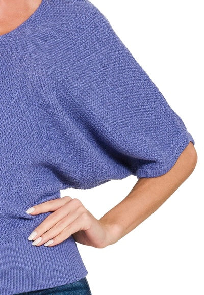 Ami V Neck Dolman Sweater