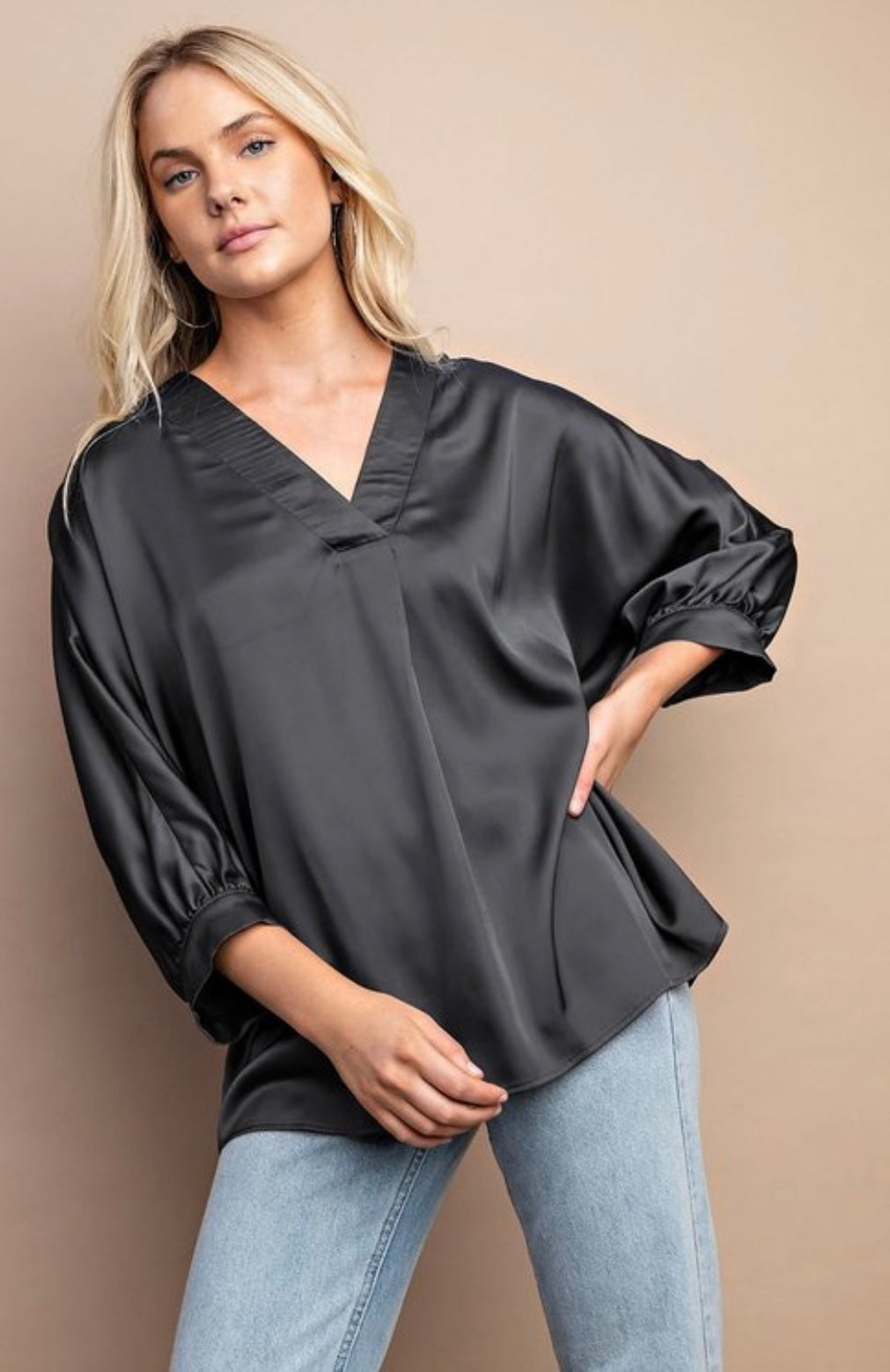 Sisaleigh Satin Top